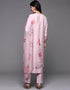 Light Pink Viscose Rayon Slub Pant Straight Salwar Kameez