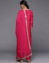Pink Viscose Pant Straight Salwar Kameez
