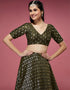 Olive Green Silk Lehenga Choli Salwar Kameez