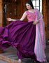 Pink Chinon N/A Gown Back View