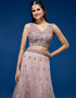 Mauve Net Lehenga Choli Salwar Kameez