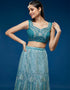 Blue Net Lehenga Choli Salwar Kameez
