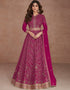 Pink Real Georgette N/A Anarkali