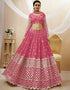 Pink Georgette Lehenga Choli