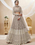 Grey Georgette Lehenga Choli Closure View