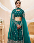 Teal Blue Georgette Lehenga Choli Salwar Kameez