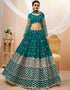 Teal Blue Georgette Lehenga Choli