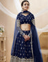 Navy Blue Georgette Lehenga Choli Salwar Kameez