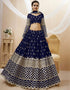 Navy Blue Georgette Lehenga Choli