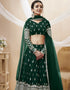 Green Georgette Lehenga Choli Salwar Kameez