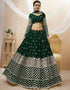 Green Georgette Lehenga Choli