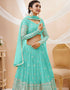 Sky Blue Georgette Lehenga Choli Salwar Kameez