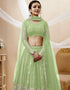 Pista Georgette Lehenga Choli Salwar Kameez