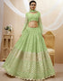 Pista Georgette Lehenga Choli