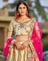 Cream Satin Lehenga Choli Salwar Kameez