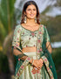 Light Green Satin Lehenga Choli Salwar Kameez
