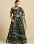Green Taffeta Lehenga Choli