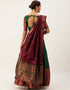Green Lichi Silk Lehenga Choli Salwar Kameez