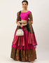 Pink Lichi Silk Lehenga Choli