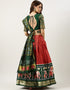 Green Tafeta Silk Lehenga Choli Salwar Kameez