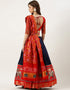 Red Tafeta Silk Lehenga Choli Salwar Kameez