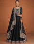 Black Premium Silk Pant Anarkali