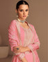 Pink Premium Silk Palazzo Straight Closure View