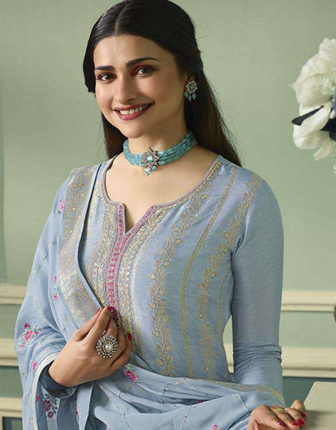 Grey Viscose Jacquard Pant Straight Closure View