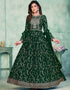 Green Faux Georgette Pant Anarkali
