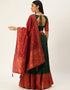 Green Tafeta Silk Lehenga Choli Salwar Kameez