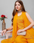 Mustard Georgette Sharara Suit Salwar Kameez