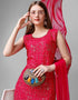 Pink Georgette Sharara Suit Salwar Kameez