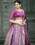 Purple Dola Silk Lehenga Choli Salwar Kameez