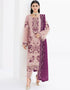 Light Pink Faux Georgette Pant Straight