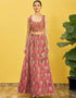 Maroon Slub Silk Lehenga Choli Closure View