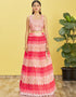 Light Pink Slub Silk Lehenga Choli Closure View