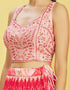 Light Pink Slub Silk Lehenga Choli Salwar Kameez