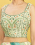 Pista Slub Silk Lehenga Choli Salwar Kameez
