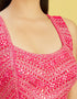 Pink Slub Silk Lehenga Choli Salwar Kameez