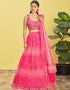 Pink Slub Silk Lehenga Choli