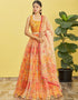 Yellow Slub Silk Lehenga Choli