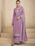Lavender Premium Silk Palazzo Straight