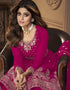 Rani Pink Real Georgette Sharara Suit Closure View