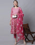 Pink Cotton Pant Suit