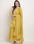 Yellow Cotton Palazzo Suit Back View