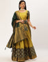 Multi Tafeta Silk Lehenga Choli Closure View