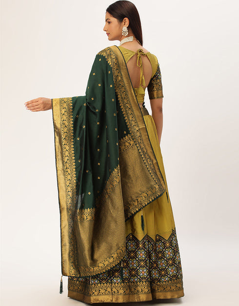 Multi Tafeta Silk Lehenga Choli Salwar Kameez