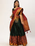 Green Tafeta Silk Lehenga Choli
