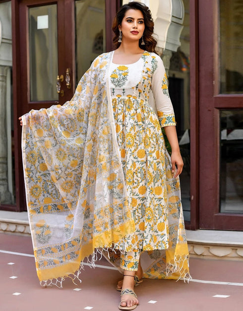 Multi Cotton Pant Straight