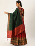 Maroon Tafeta Silk Lehenga Choli Salwar Kameez